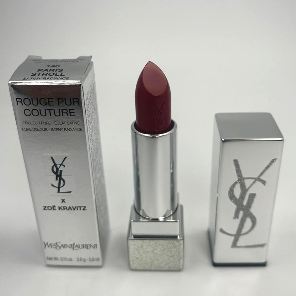 YSL ROUGE PUR COUTURE X ZOË KRAVITZ 146 PARIS STROLL BRAND NEW